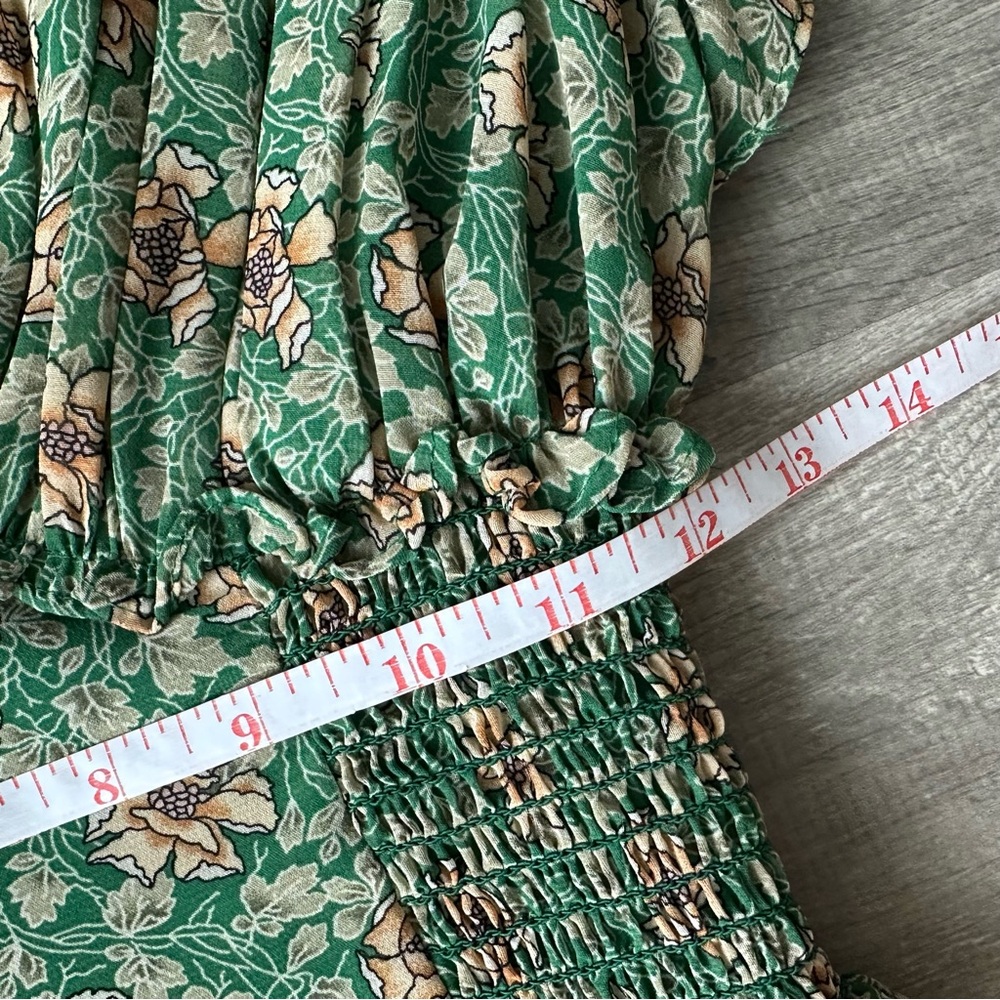 Max Studio Green Floral Midi Dress - Picture 6 of 8